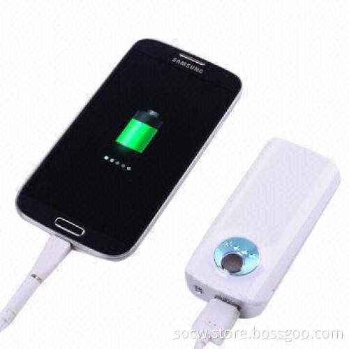 5,600mAh power bank with flashlight